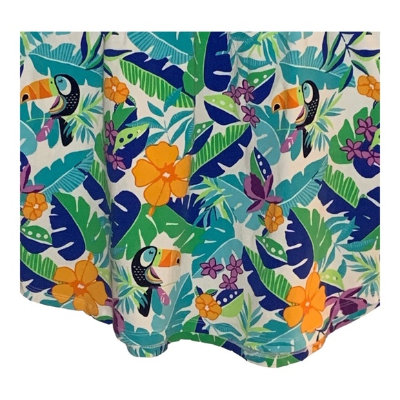 Lands' End Ladies Swim Cover-Up Size XL Dress Summer Tropical Beach Floral - Picture 7 of 13